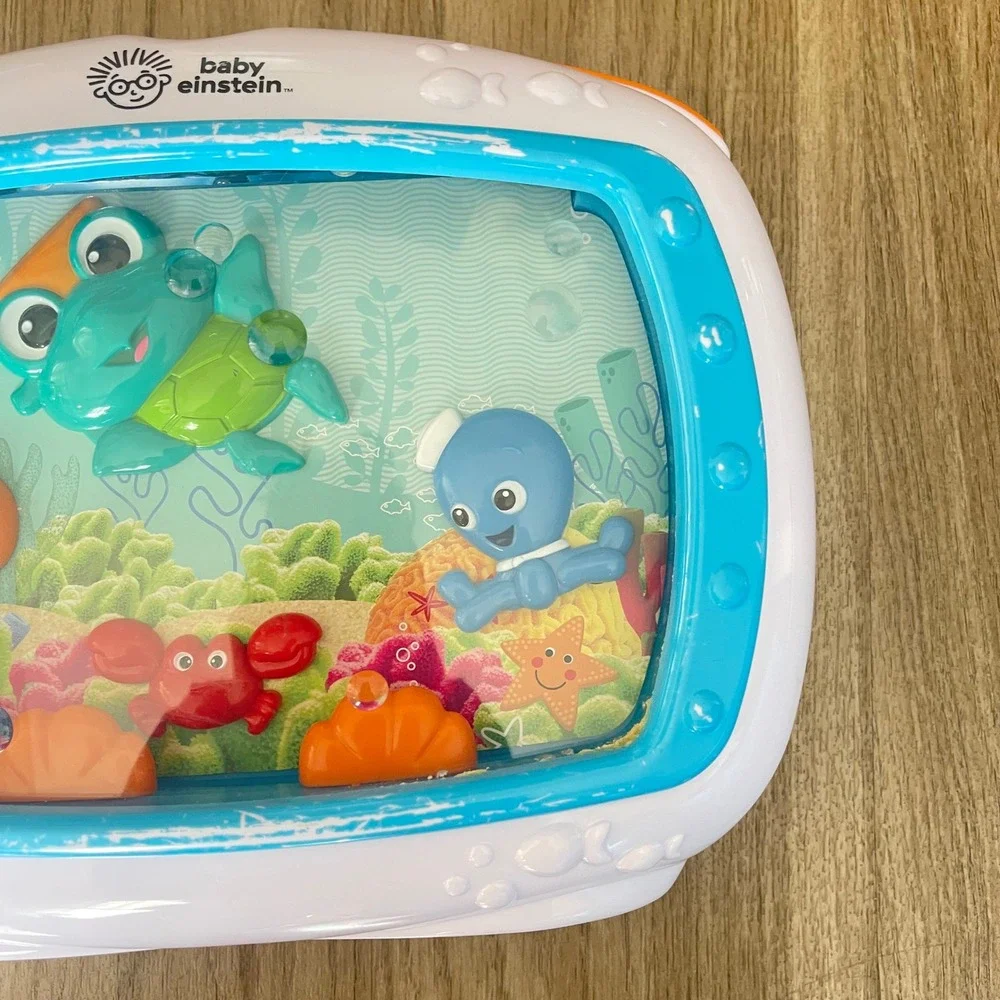 Baby Einstein Sea Dreams Sleep Soother Music Crib Toy Fish Tank Aquarium Works